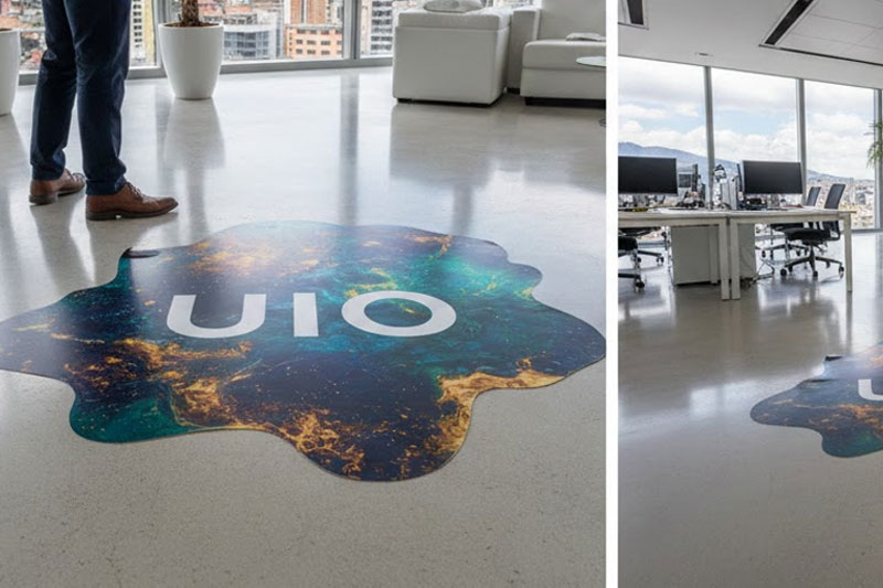 Brandeo de Pisos Quito. Rotulación de pisos para tu negocio en la Capital del Ecuador!