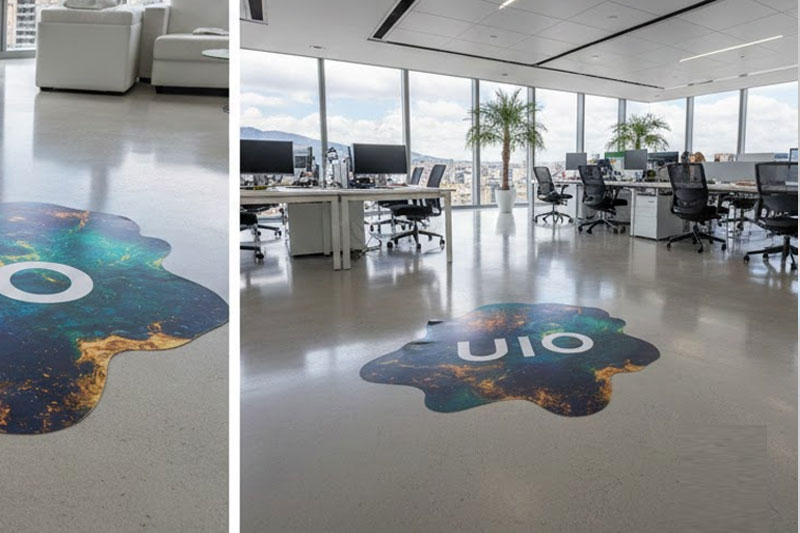 Brandeo de Pisos Quito. Rotulación de pisos para tu negocio en la Capital del Ecuador!