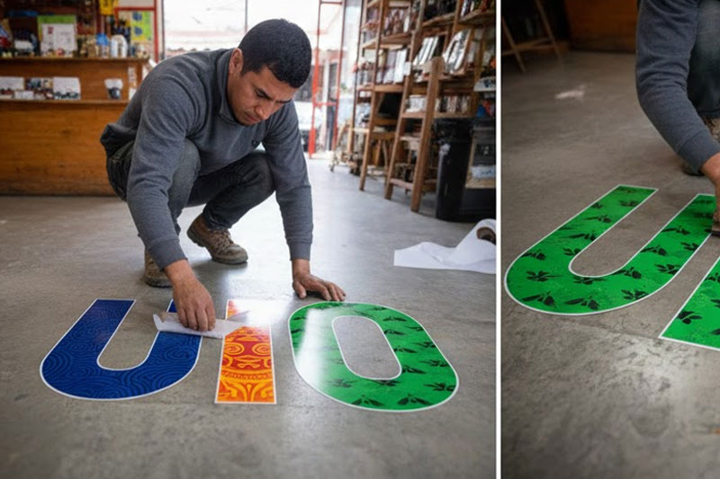 Brandeo de Pisos Quito. Rotulación de pisos para tu negocio en la Capital del Ecuador!