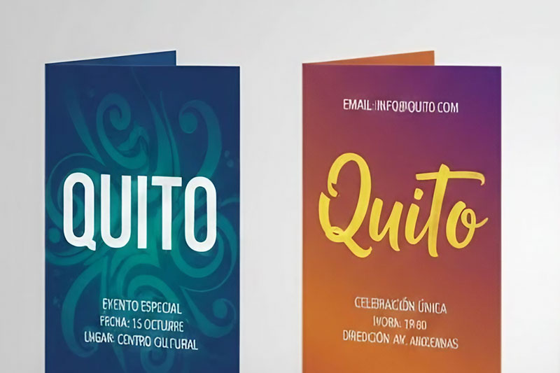 Dípticos Publicitarios Quito