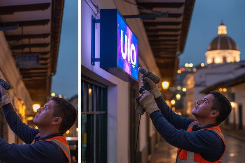 Rotulación luminosa Quito