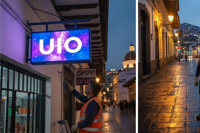 Rotulación luminosa Quito